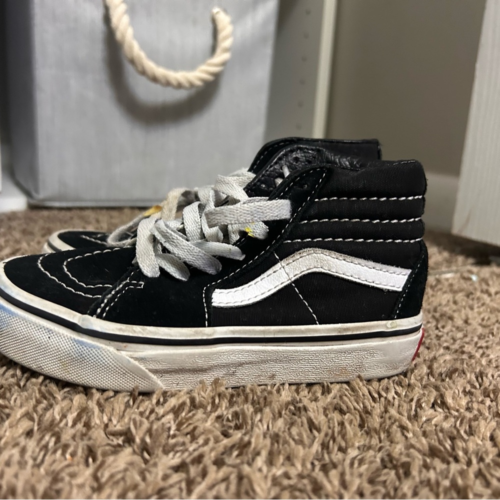 Vans Kids High-Top Sneakers - Black and White